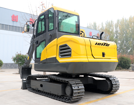 Mini excavator automatic lif