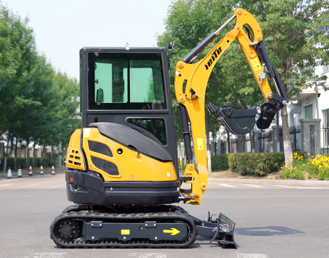 Mini excavator automatic lif